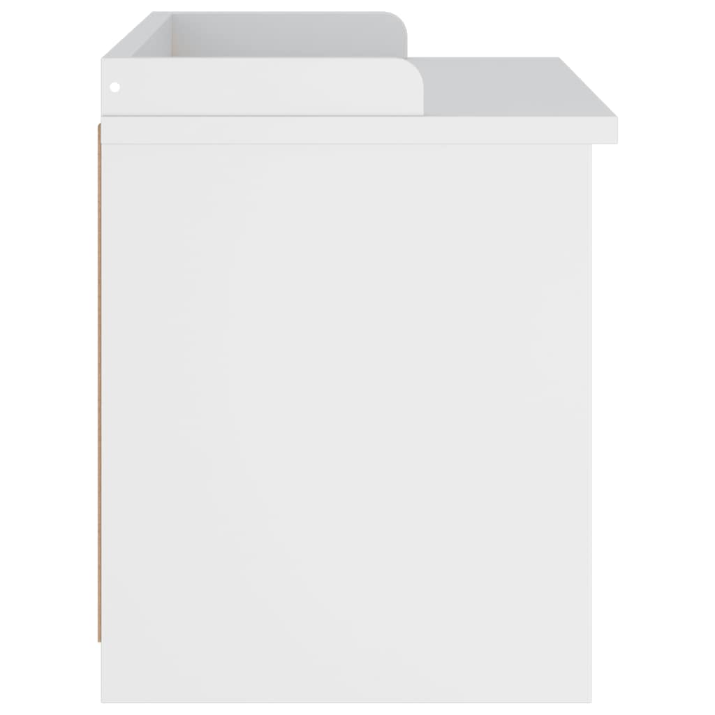 Gangbenk SANDNES hvit 87x40x50 cm heltre furu