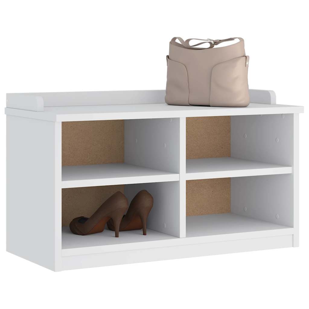 Gangbenk SANDNES hvit 87x40x50 cm heltre furu