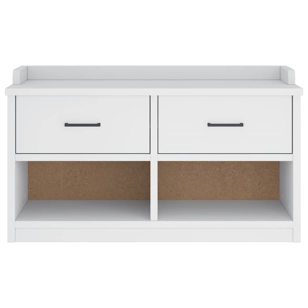 Gangbenk SANDNES hvit 87x40x50 cm heltre furu