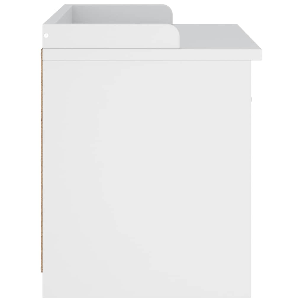 Gangbenk SANDNES hvit 87x40x50 cm heltre furu