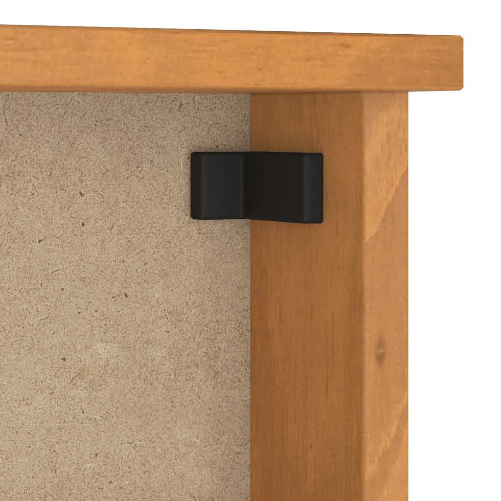 Veggmontert knaggrekke SANDNES 87x12x35 cm heltre furu