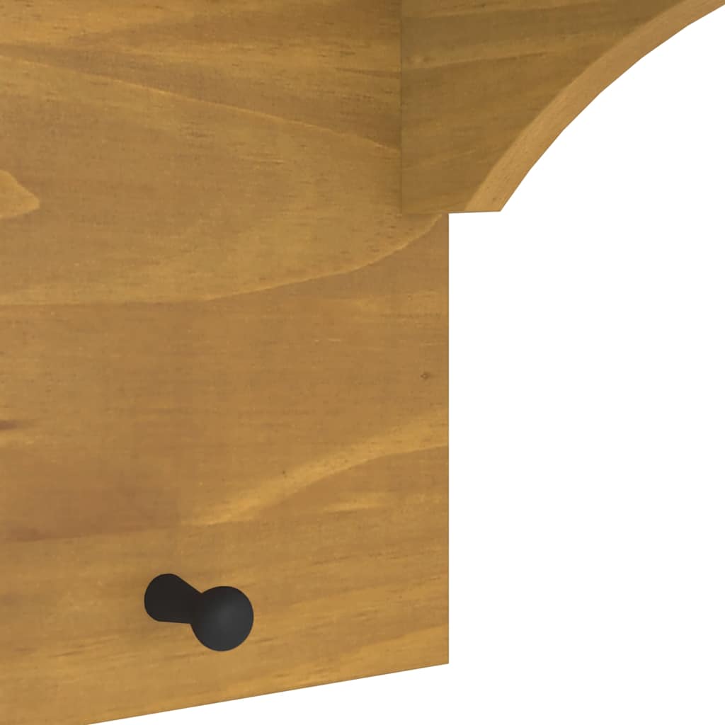 Veggmontert knaggrekke SANDNES 87x30x42 cm heltre furu