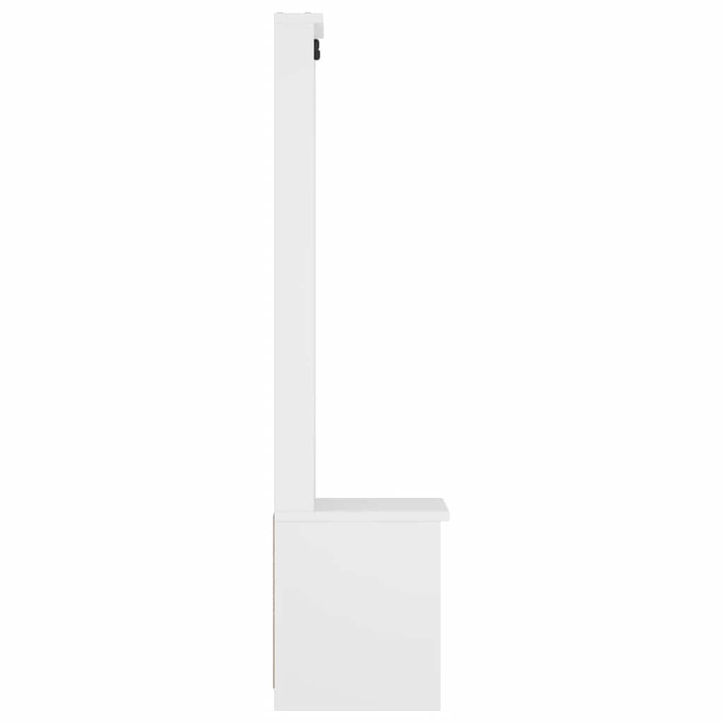 Halltre SANDNES hvit 45x40x159,5 cm heltre furu