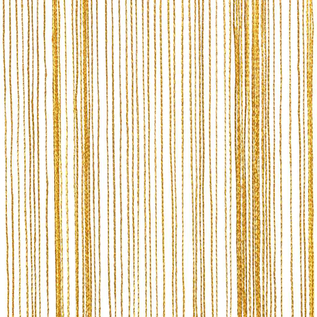 Snøregardiner 2 stk gull 100x250 cm