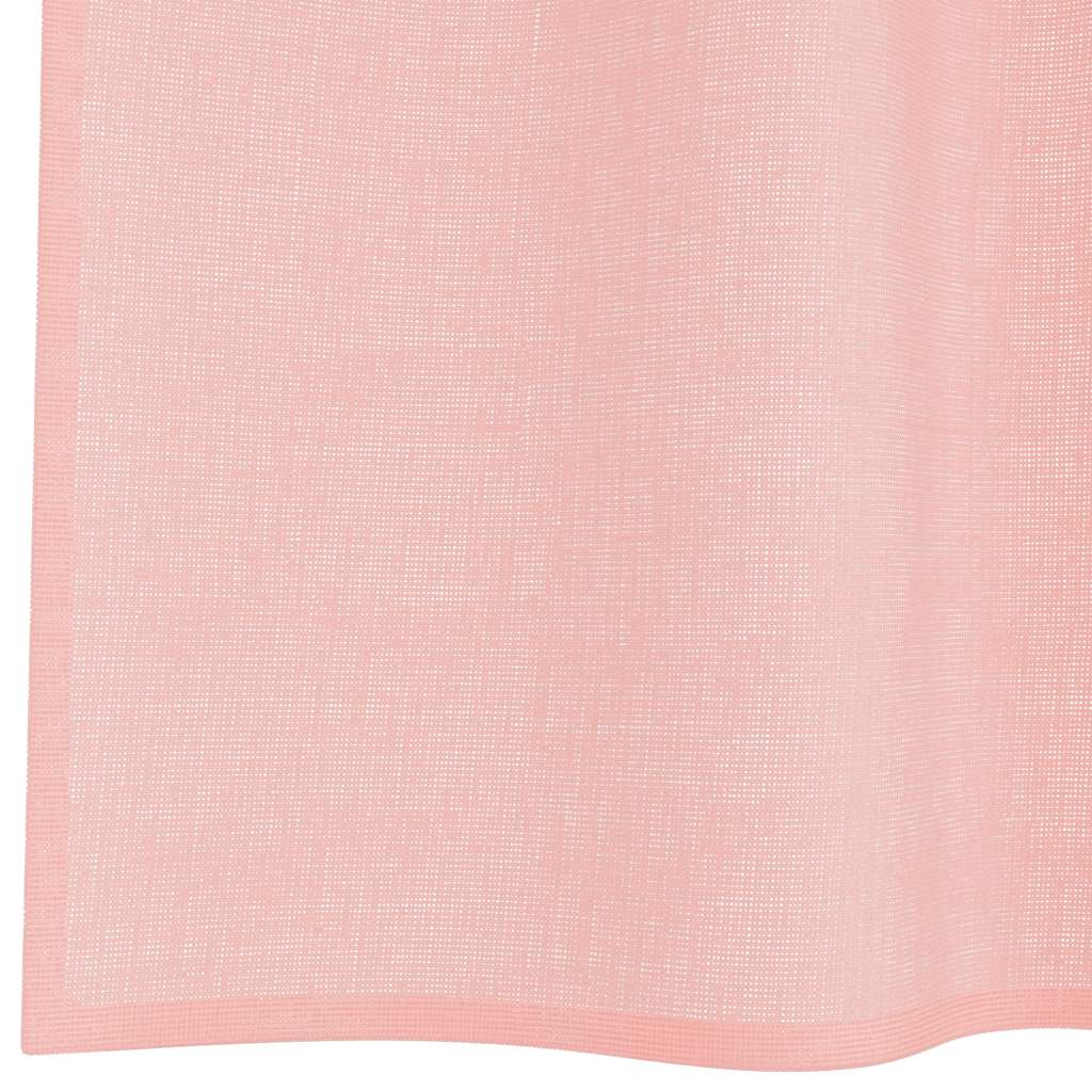 Voilegardiner med grommets 2 stk rosa 140x300 cm