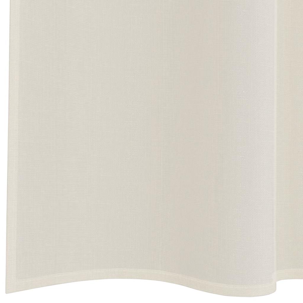 Voile gardiner med stanglommer 2 stk krem