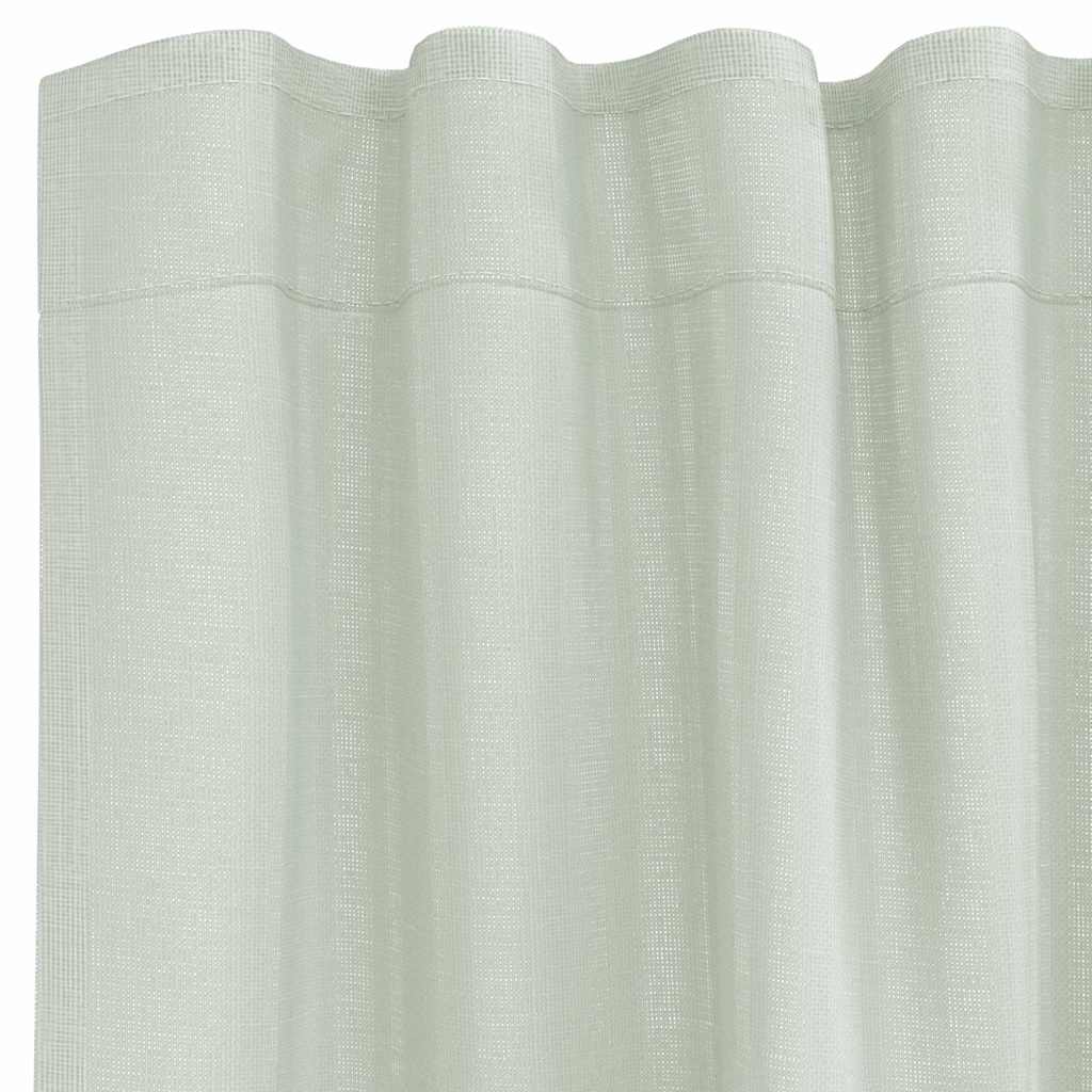 Voile gardiner med stanglommer 2 stk lysegrå