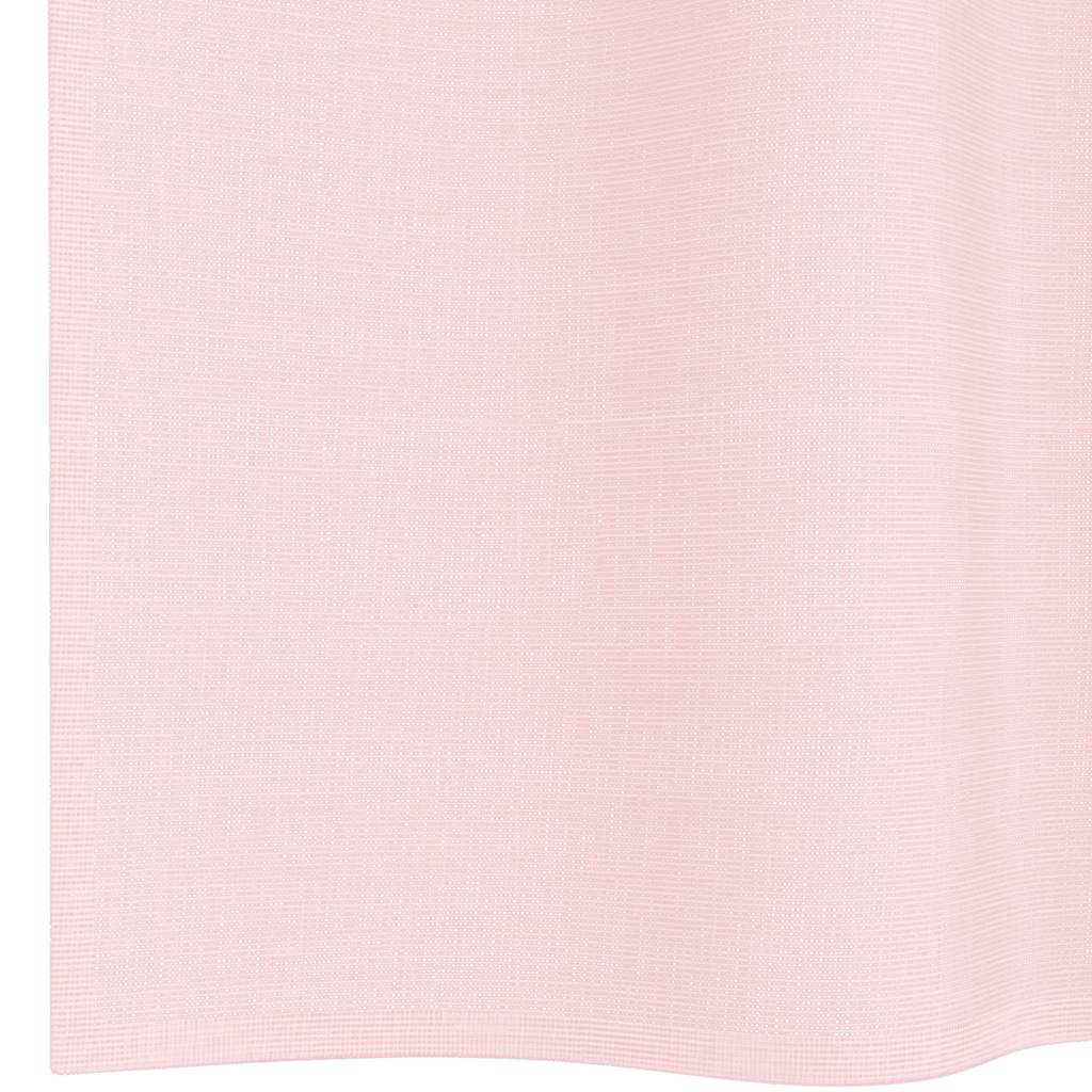 Voilegardiner med hemper 2 stk lyserosa 140x225 cm