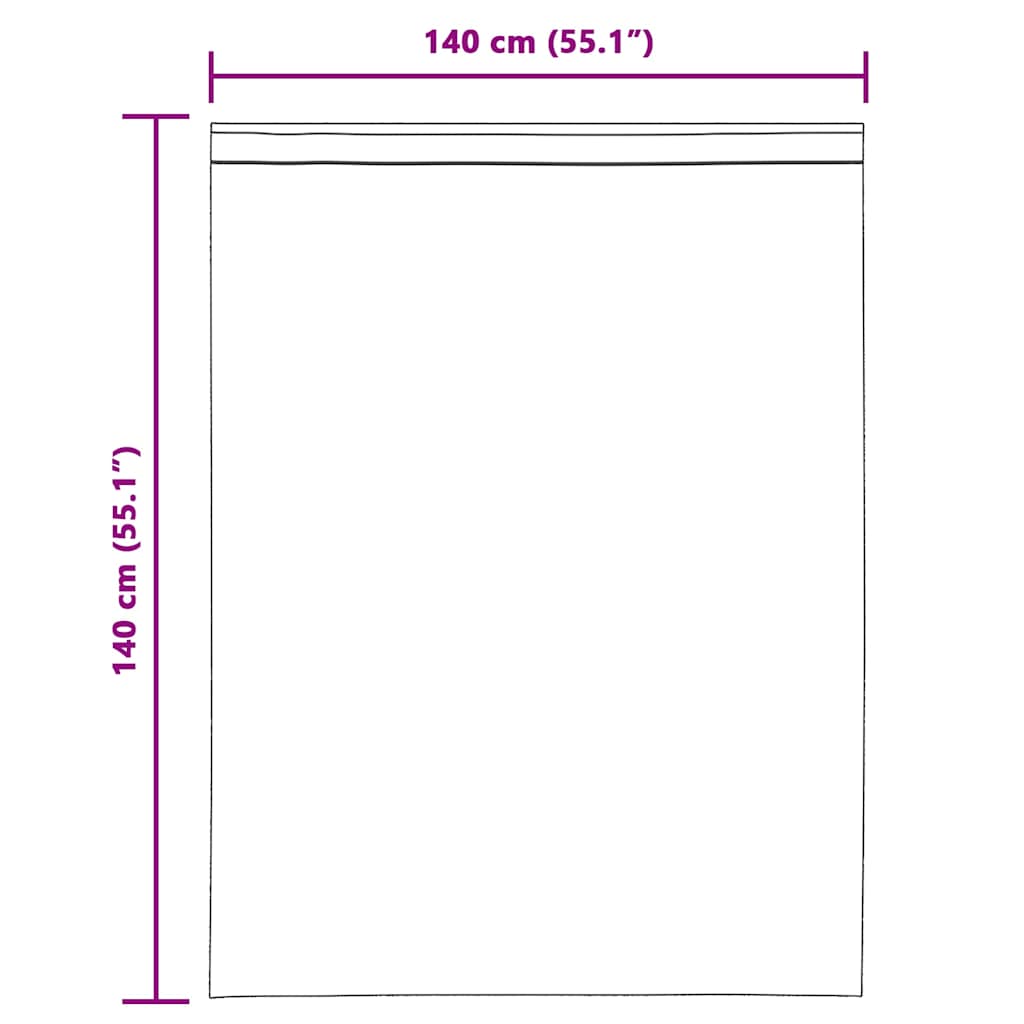 Voilegardiner med hemper 2 stk rosa 140x140 cm