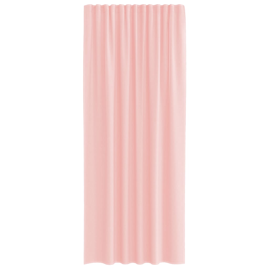 Voilegardiner med hemper 2 stk rosa 140x225 cm