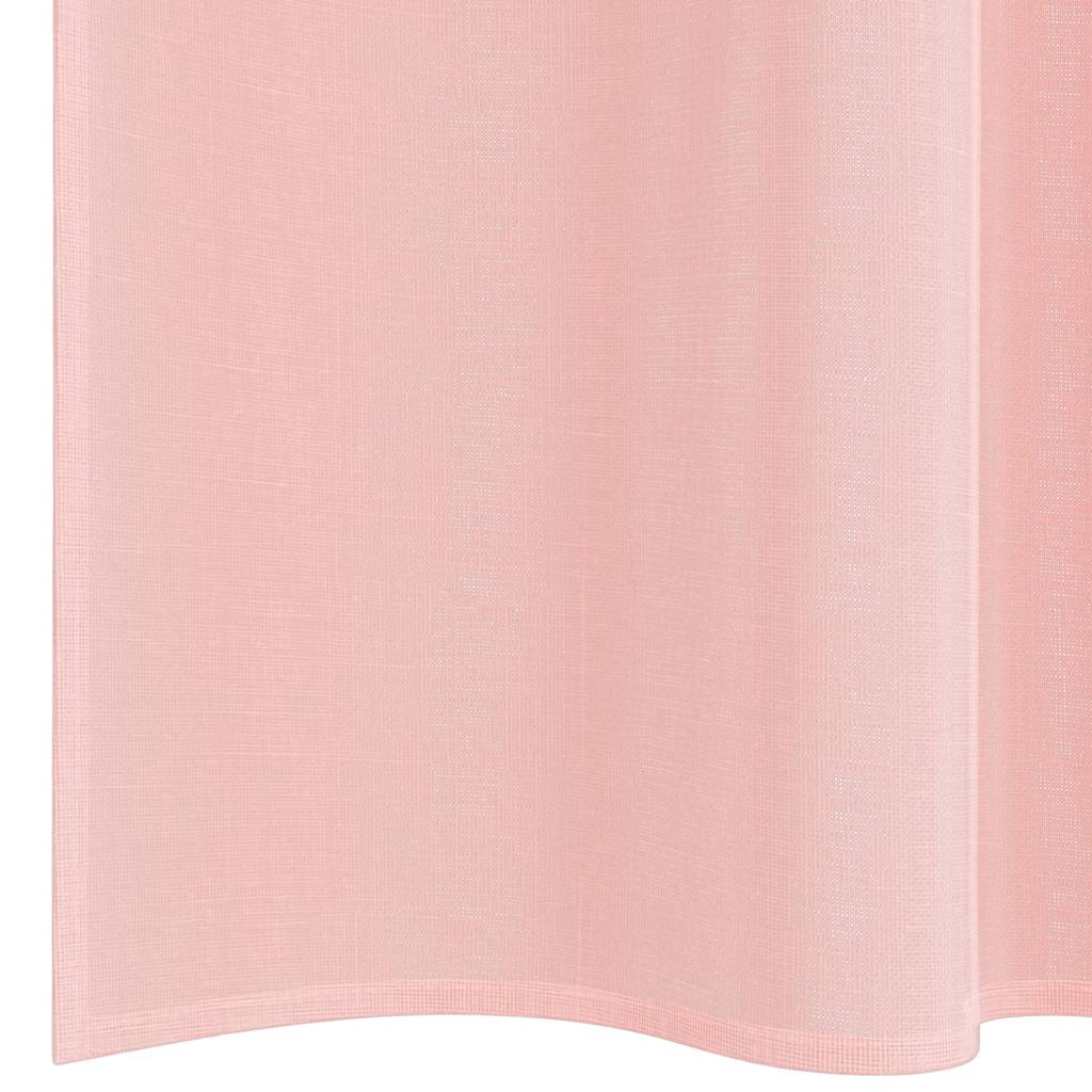 Voilegardiner med hemper 2 stk rosa 140x260 cm