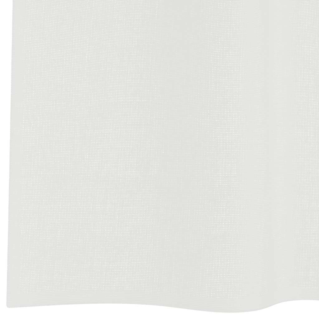 Voilegardiner med hemper 2 stk hvit 140x175 cm vidaXL