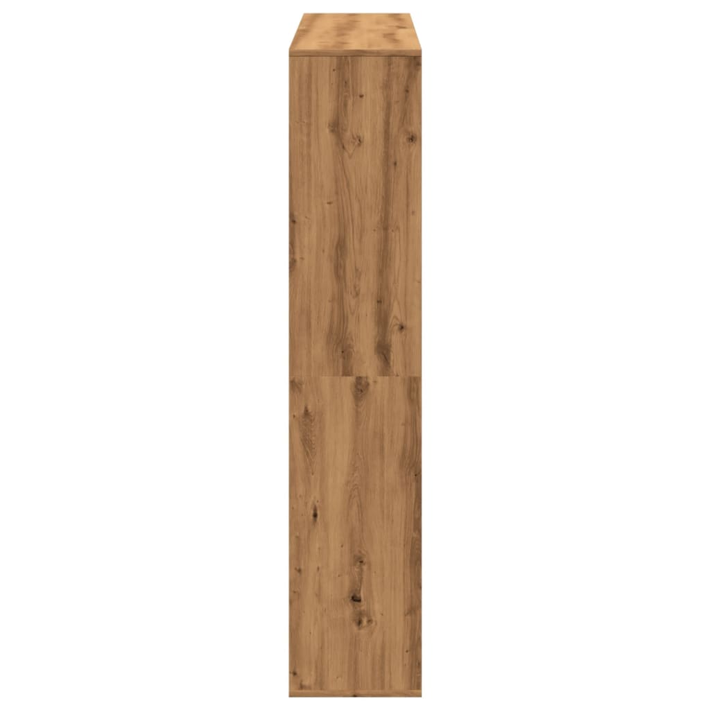 Bokhylle artisan eik 132x29x141,5 cm konstruert tre
