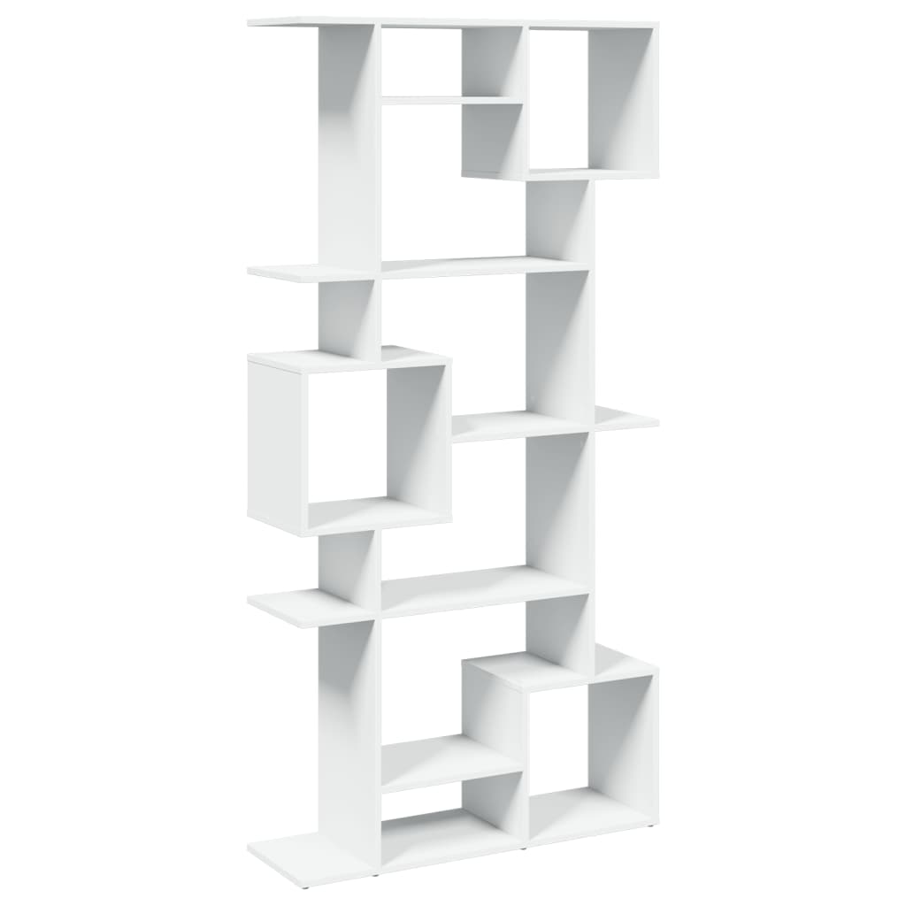 Bokhylle hvit 92x29x188 cm konstruert tre