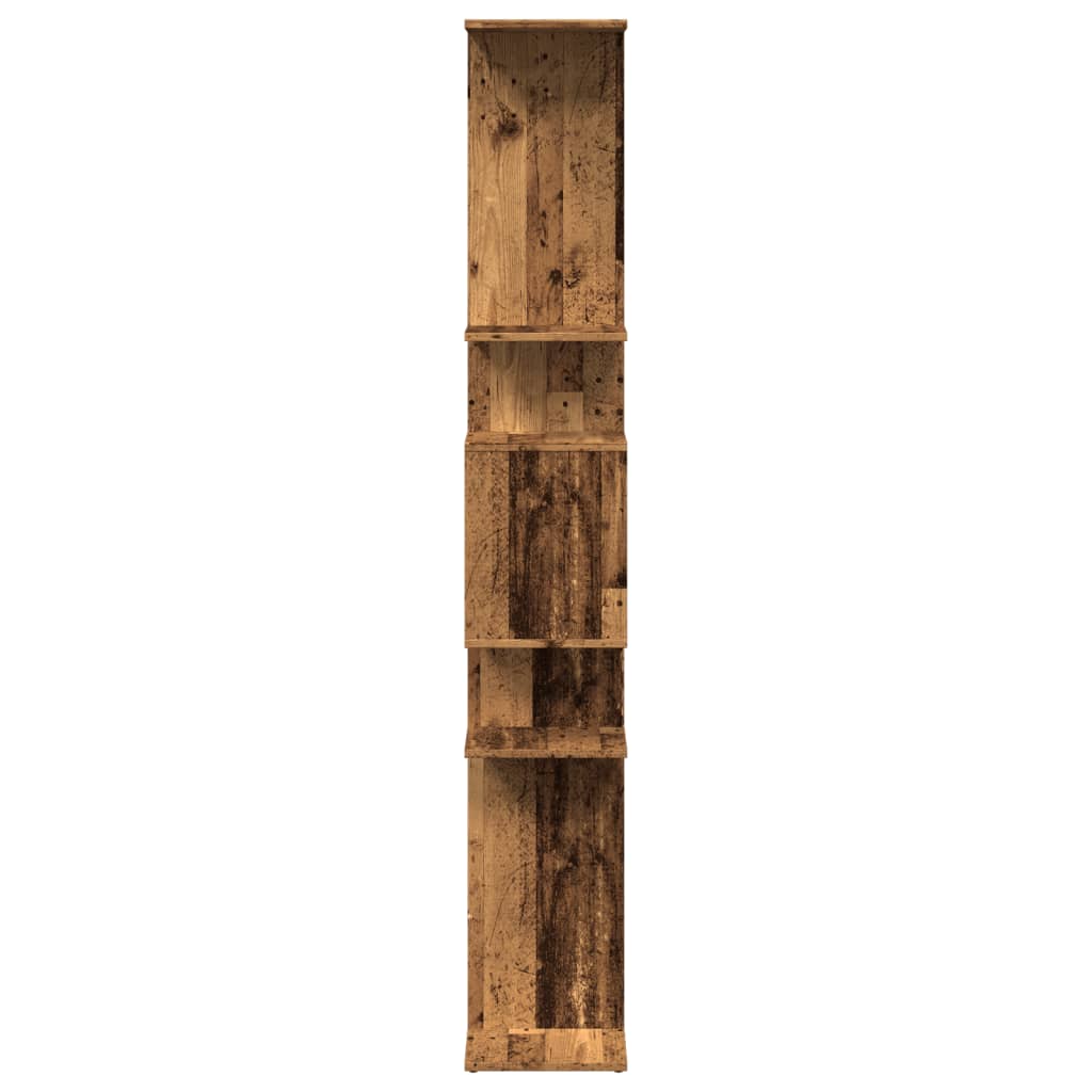 Bokhylle røkt eik 92x29x188 cm konstruert tre