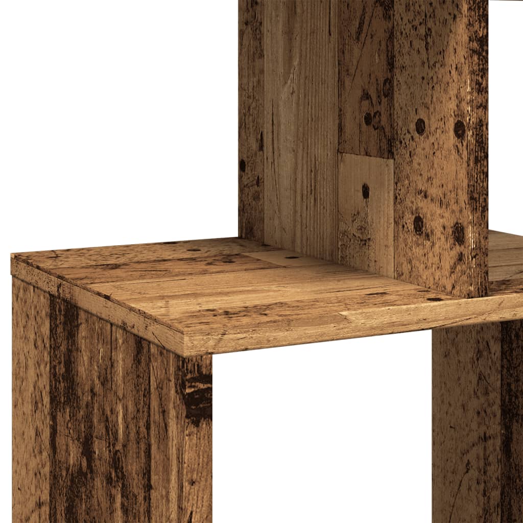 Bokhylle gammelt tre 92x29x188 cm konstruert tre