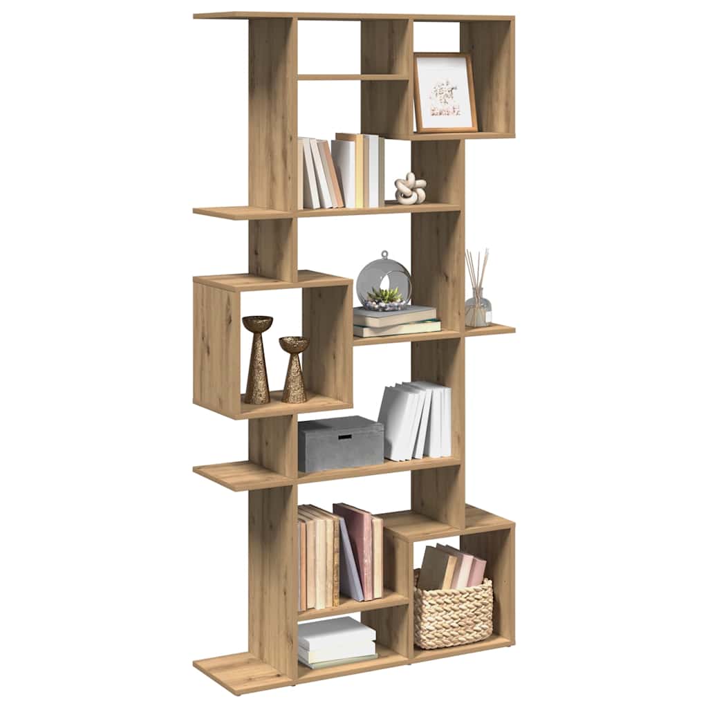 Bokhylle artisan eik 92x29x188 cm konstruert tre
