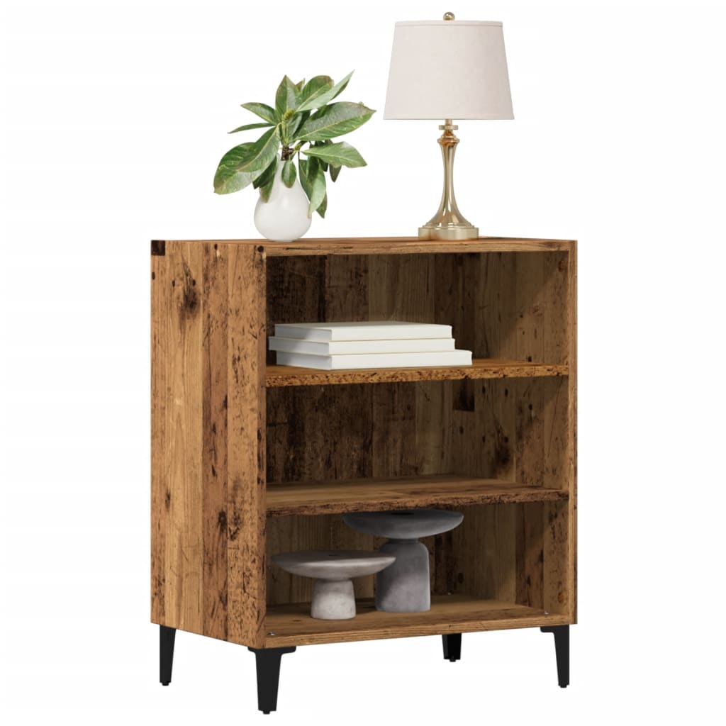 Skjenk gammelt tre 57x35x70 cm konstruert tre