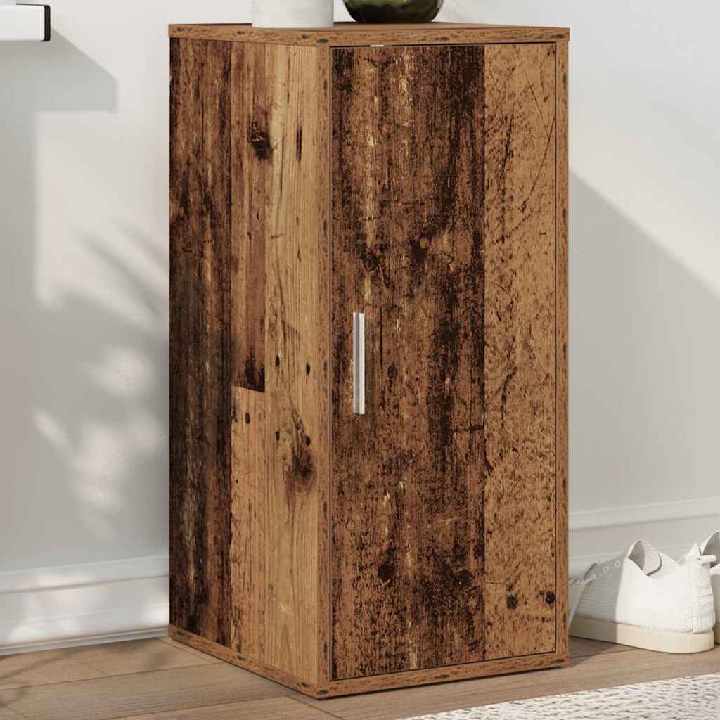 Skoskap gammelt tre 32x35x70 cm konstruert tre