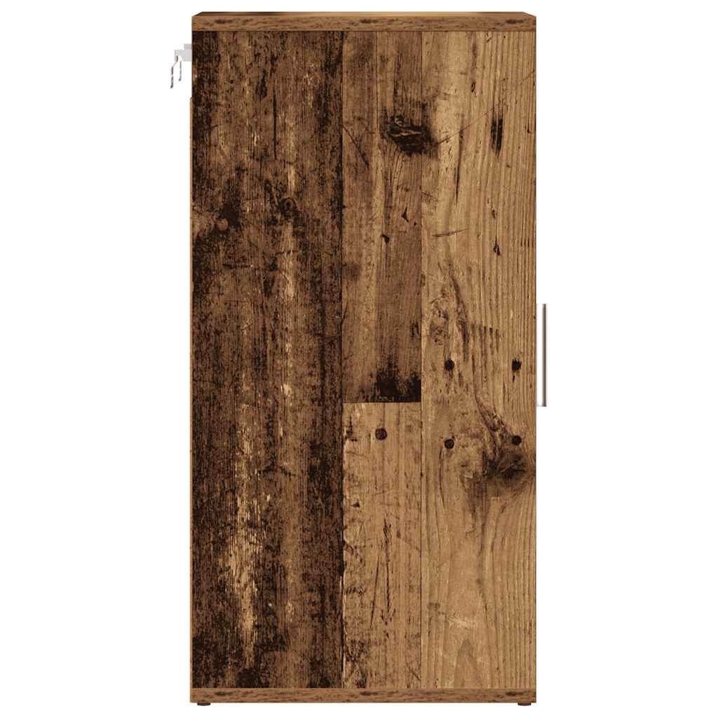 Skoskap gammelt tre 32x35x70 cm konstruert tre
