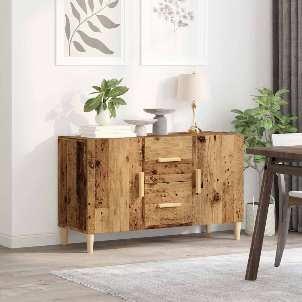 Skjenk gammelt tre 100x36x60 cm konstruert tre