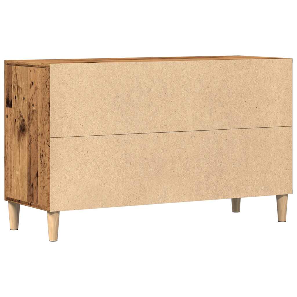Skjenk gammelt tre 100x36x60 cm konstruert tre
