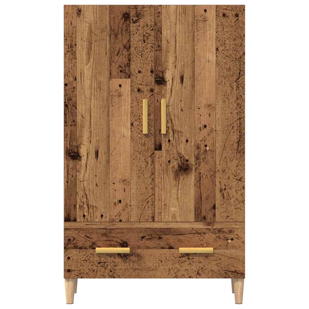 Highboard gammelt tre 70x31x115 cm konstruert tre