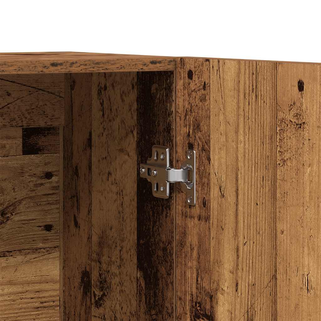 Highboard gammelt tre 70x31x115 cm konstruert tre
