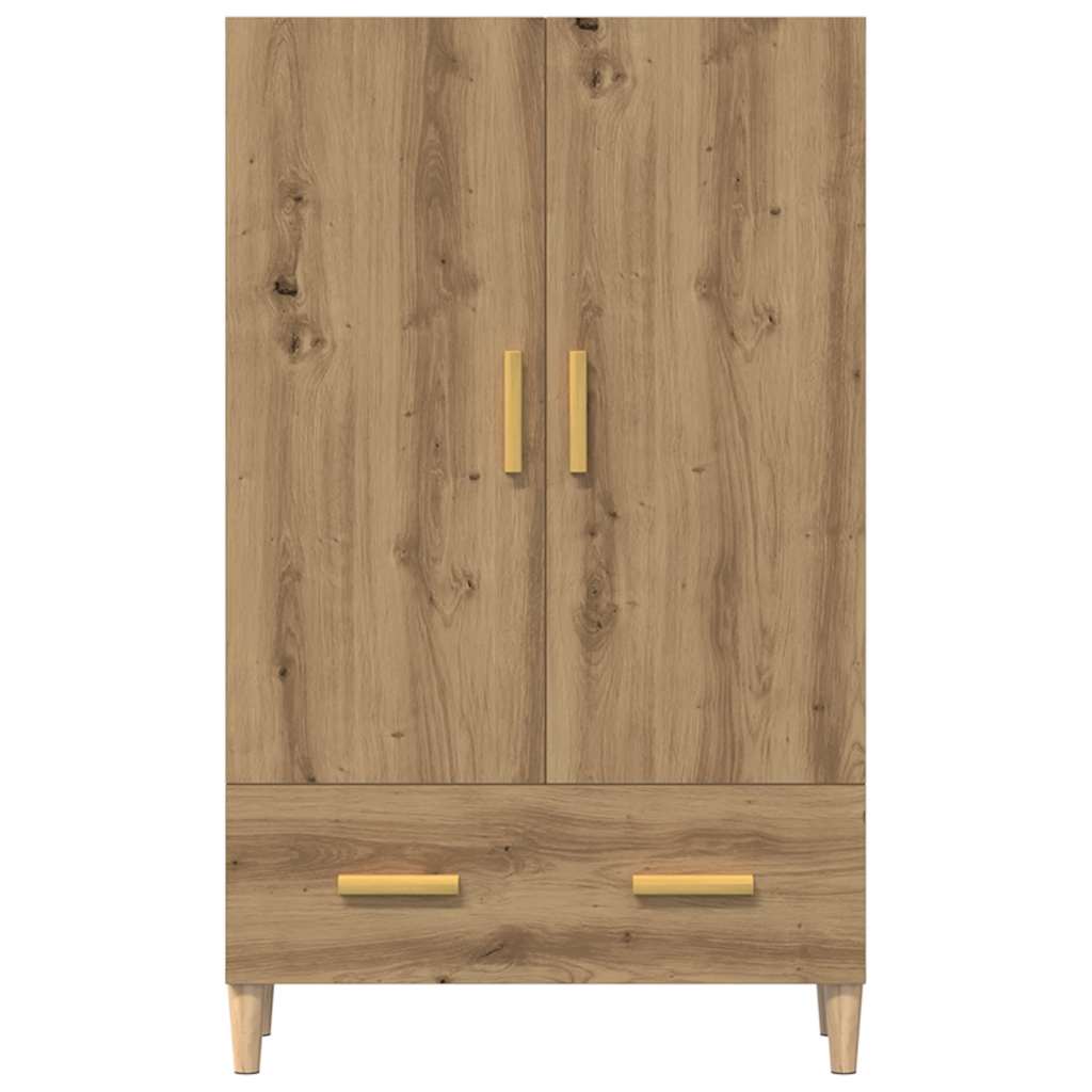 Highboard artisan eik 70x31x115 cm konstruert tre