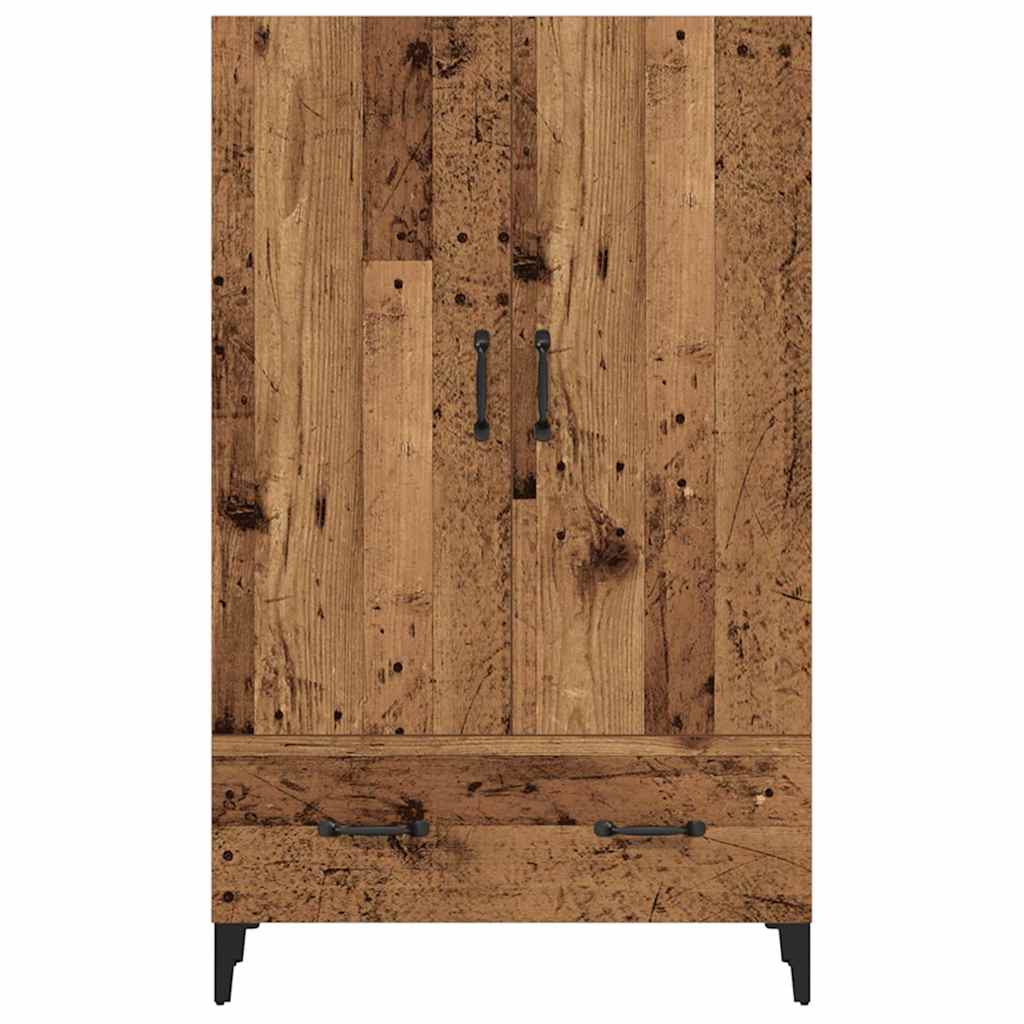 Highboard gammelt tre 70x31x115 cm konstruert tre