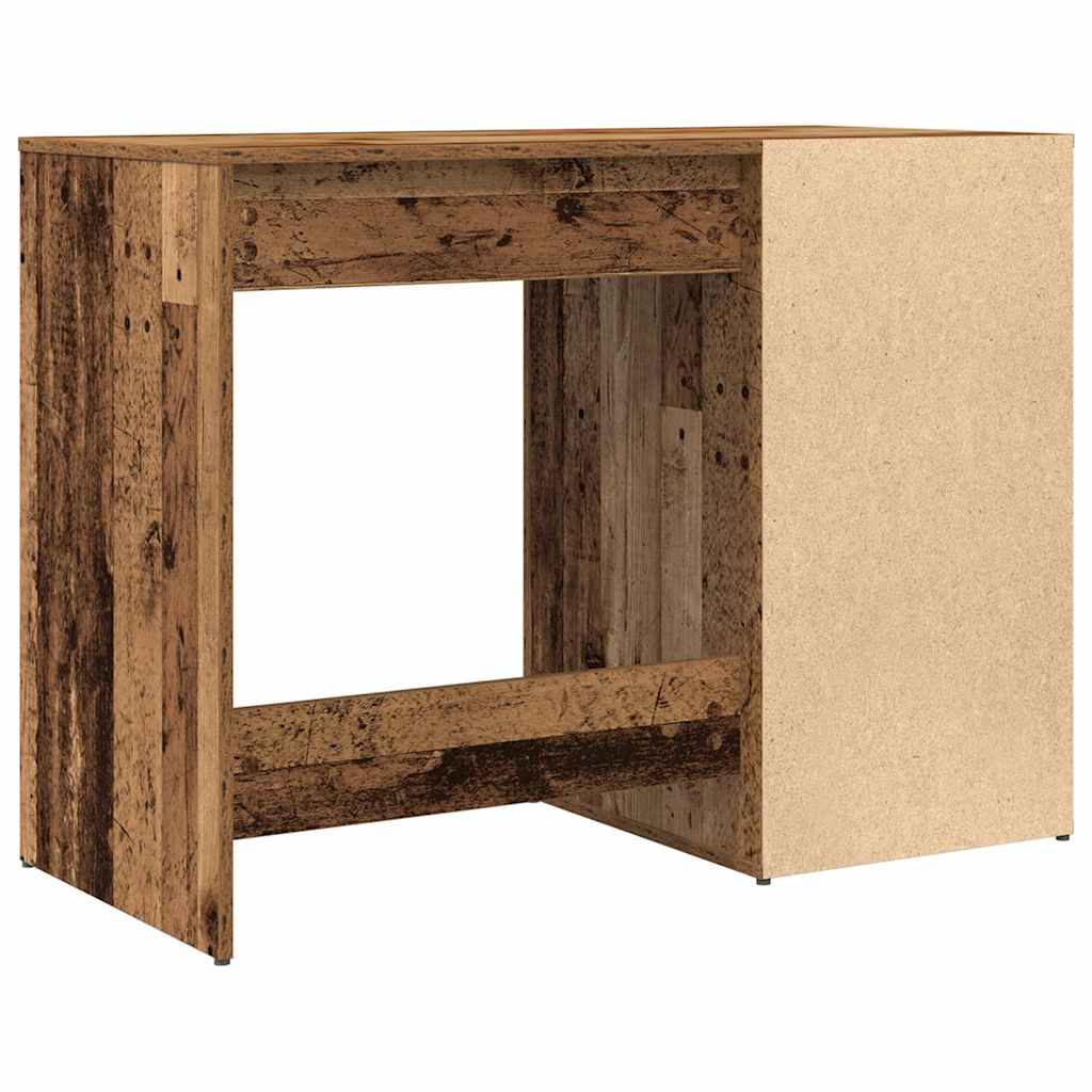 Skrivebord gammelt tre 100x49x75 cm konstruert tre