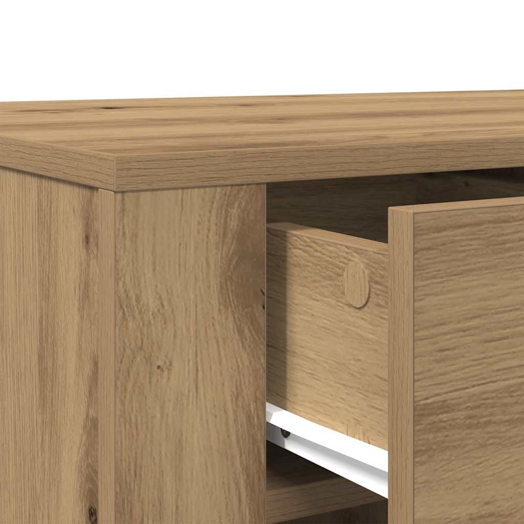 Skrivebord artisan eik 100x49x75 cm konstruert tre
