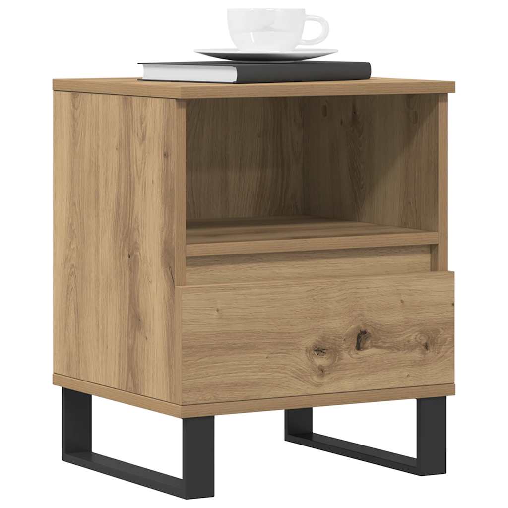Nattbord 2 stk artisan eik 40x35x50 cm konstruert tre