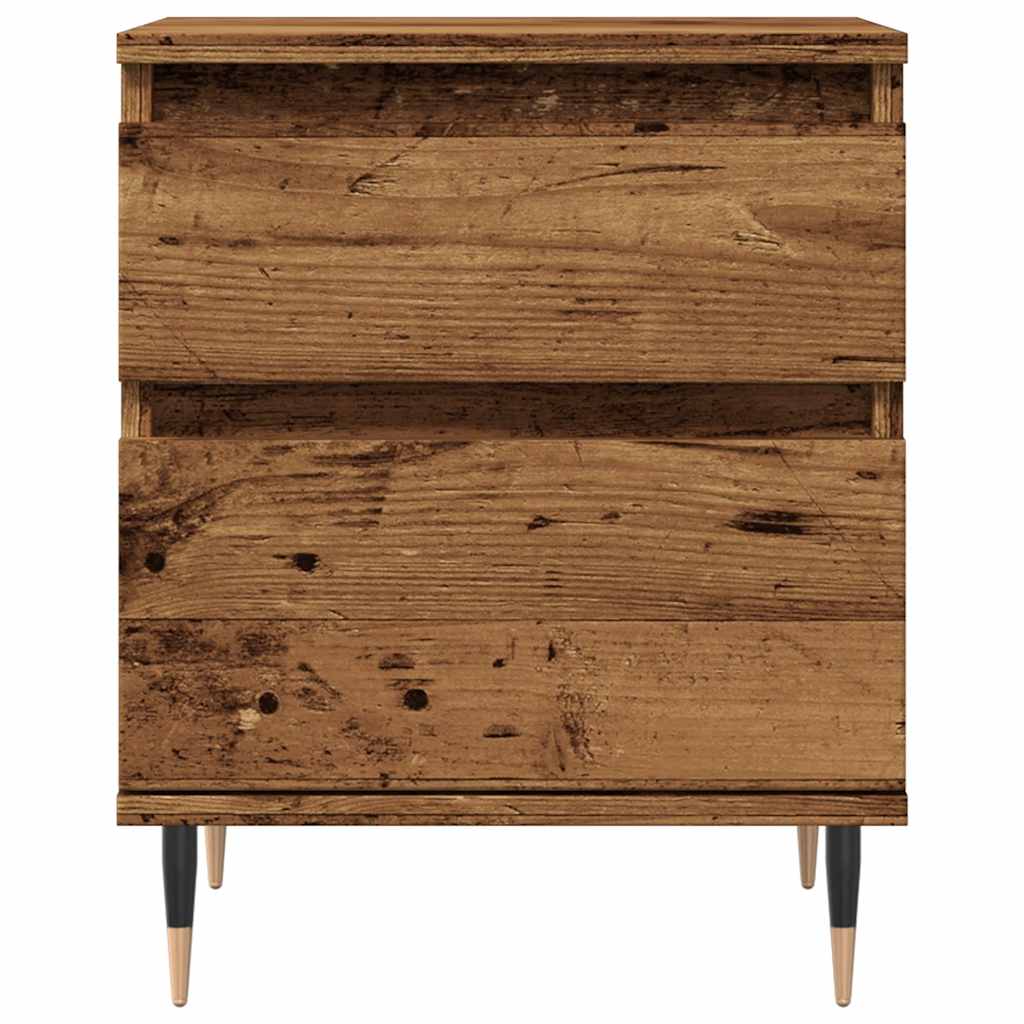 Nattbord gammelt tre 40x35x50 cm konstruert tre