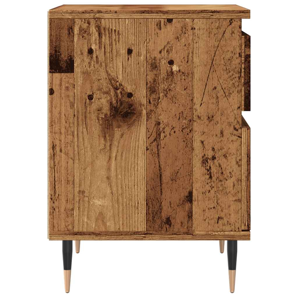Nattbord gammelt tre 40x35x50 cm konstruert tre