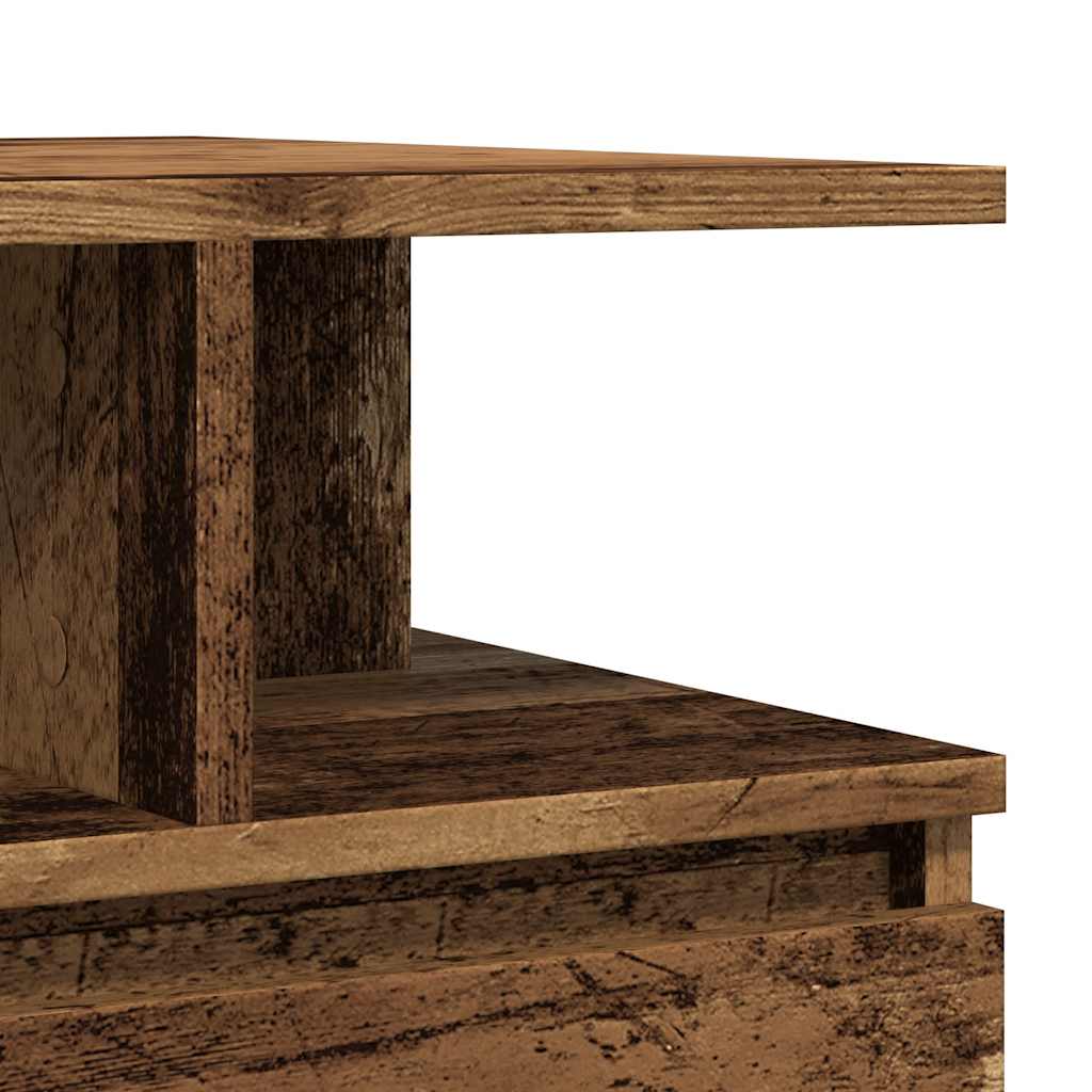 Salongbord gammelt tre 90x49x45 cm konstruert tre