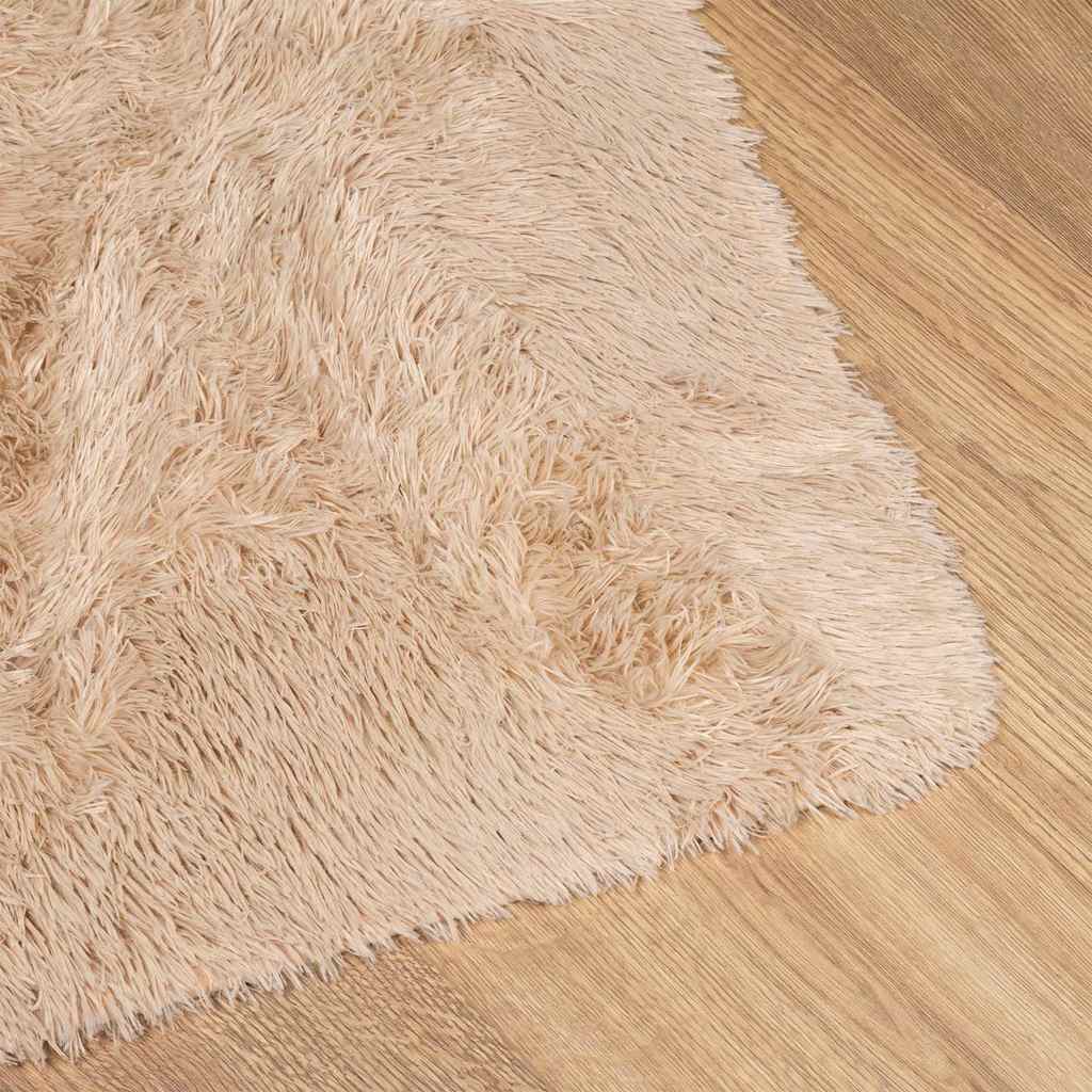 Flossteppe med lang luv NAVARRA beige 60x100 cm polyester