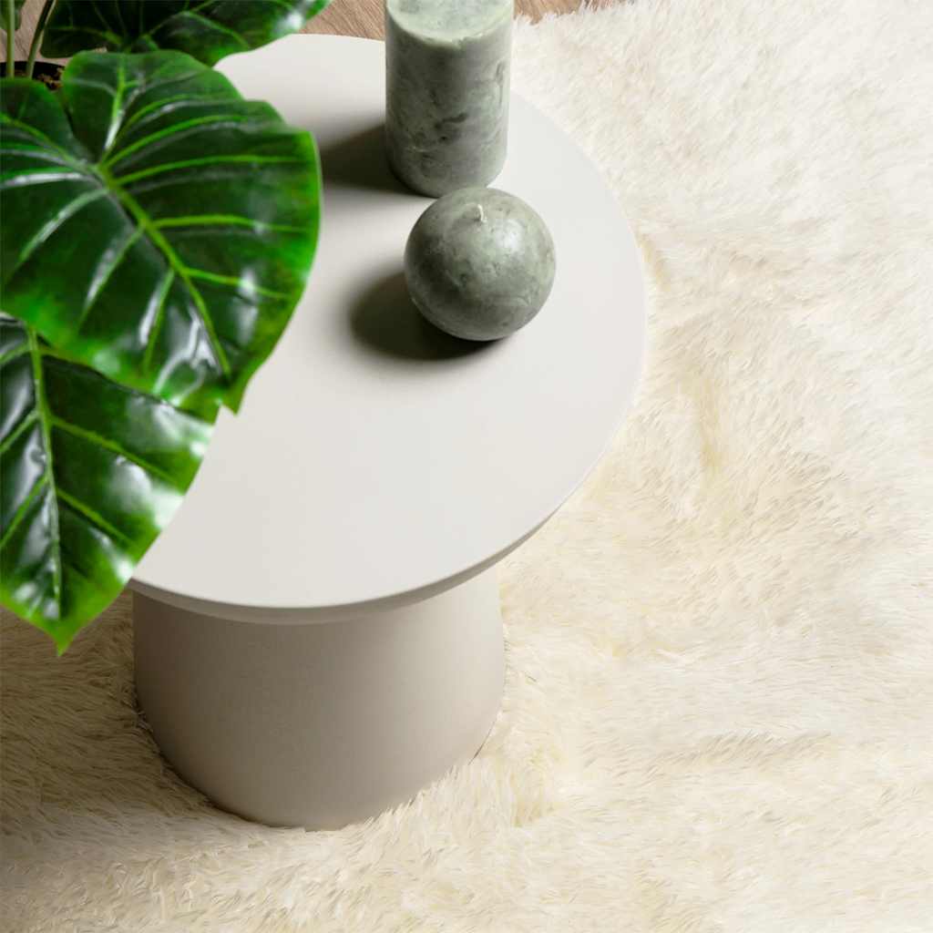 Flossteppe med lang luv NAVARRA krem 60x100 cm polyester