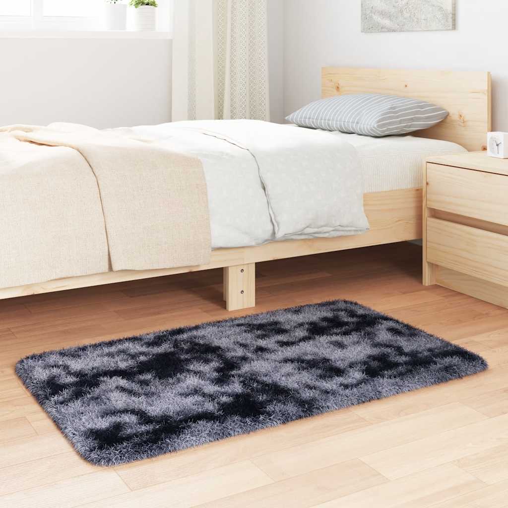 Flossteppe med lang luv NAVARRA mørkegrå 60x100 cm polyester
