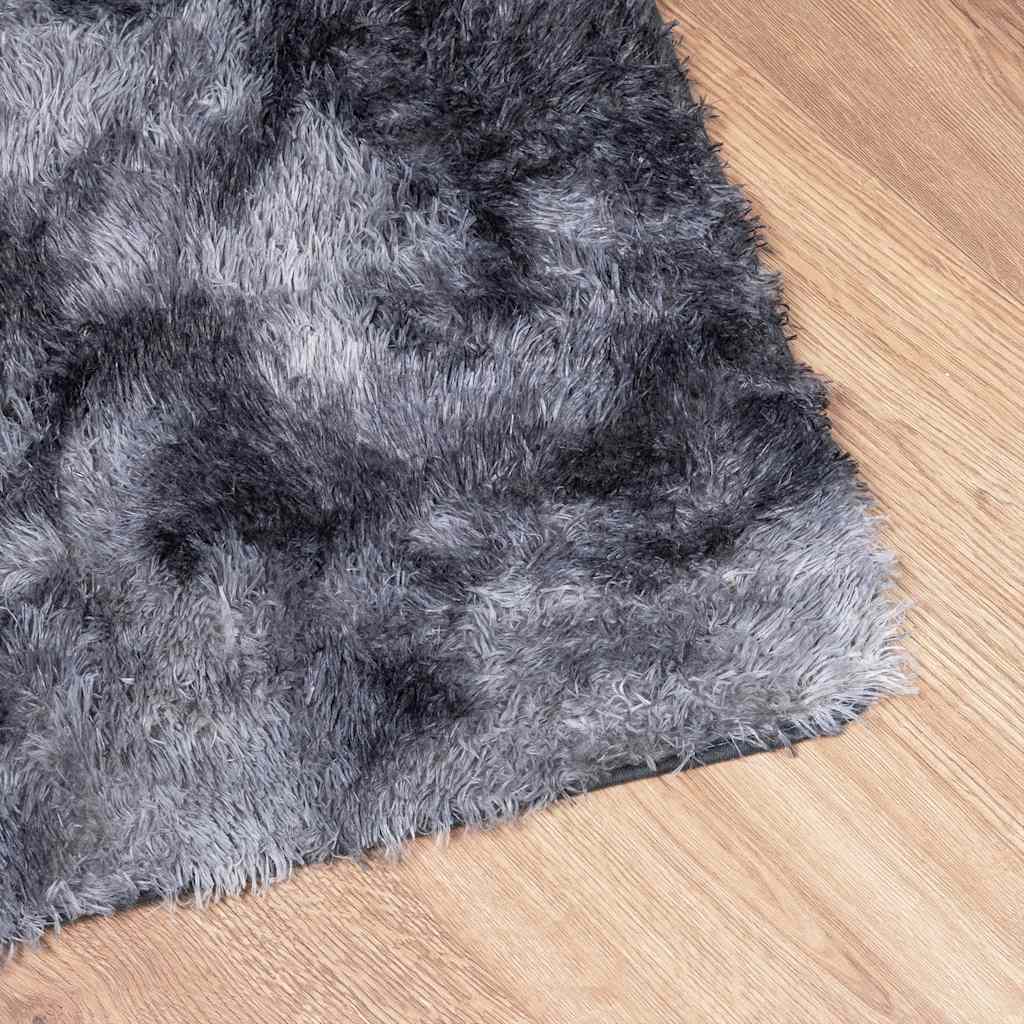 Flossteppe med lang luv NAVARRA mørkegrå 60x100 cm polyester