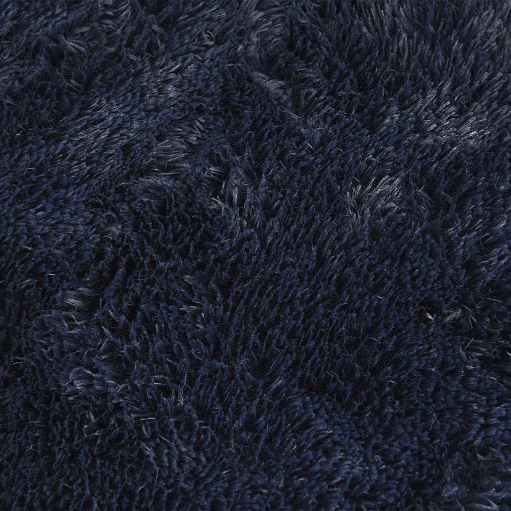 Flossteppe med lang luv NAVARRA marine 80x150 cm polyester vidaXL