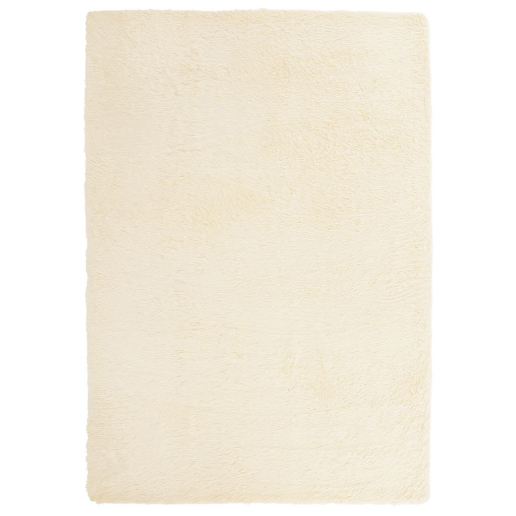 Flossteppe med lang luv NAVARRA krem 120x170 cm polyester