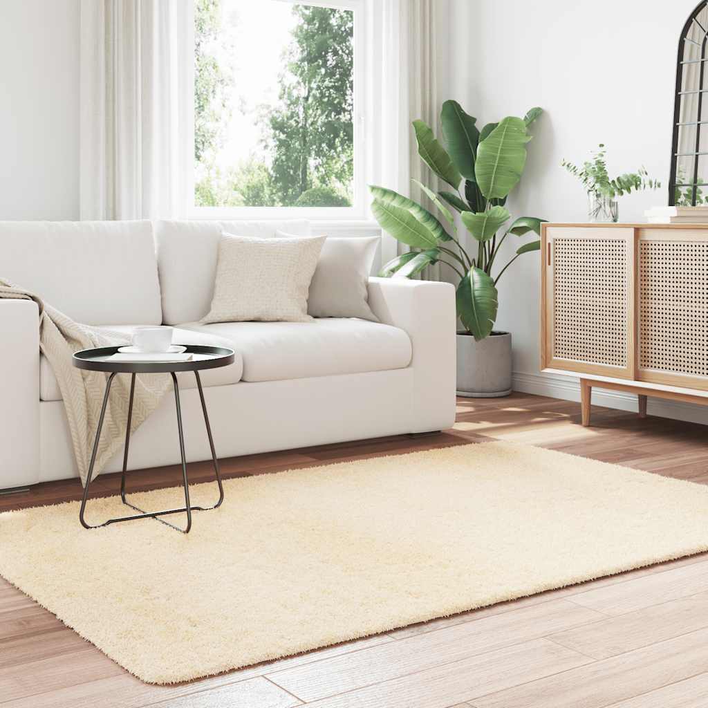 Flossteppe med lang luv NAVARRA krem 130x200 cm polyester