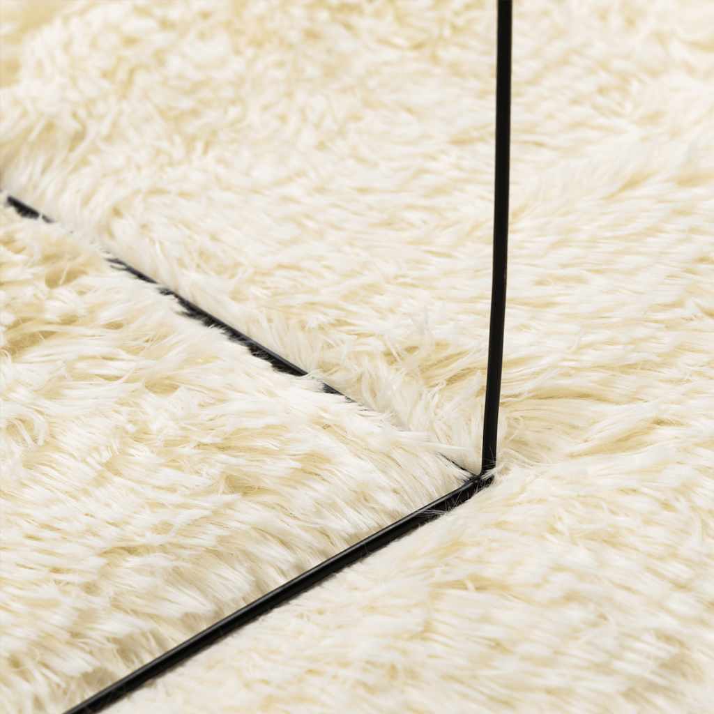Flossteppe med lang luv NAVARRA krem 130x200 cm polyester