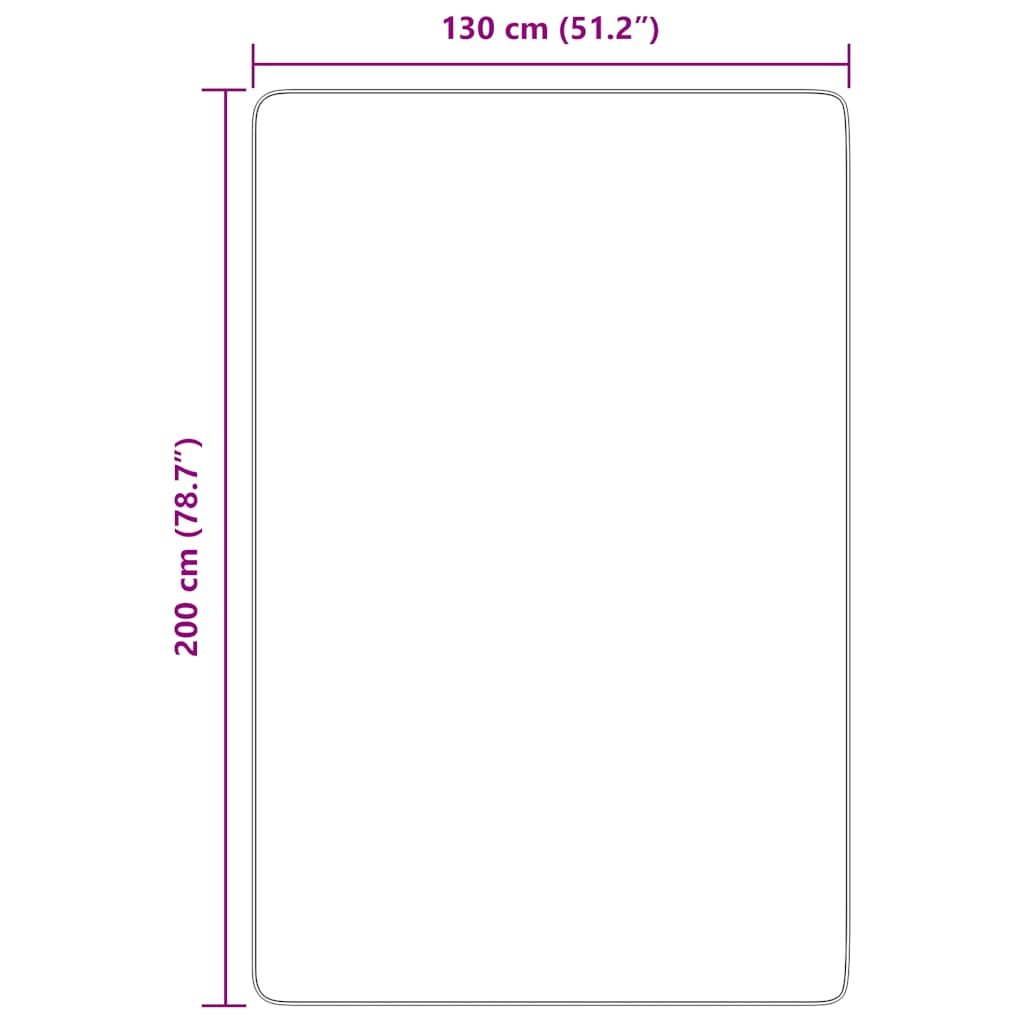 Flossteppe med lang luv NAVARRA krem 130x200 cm polyester