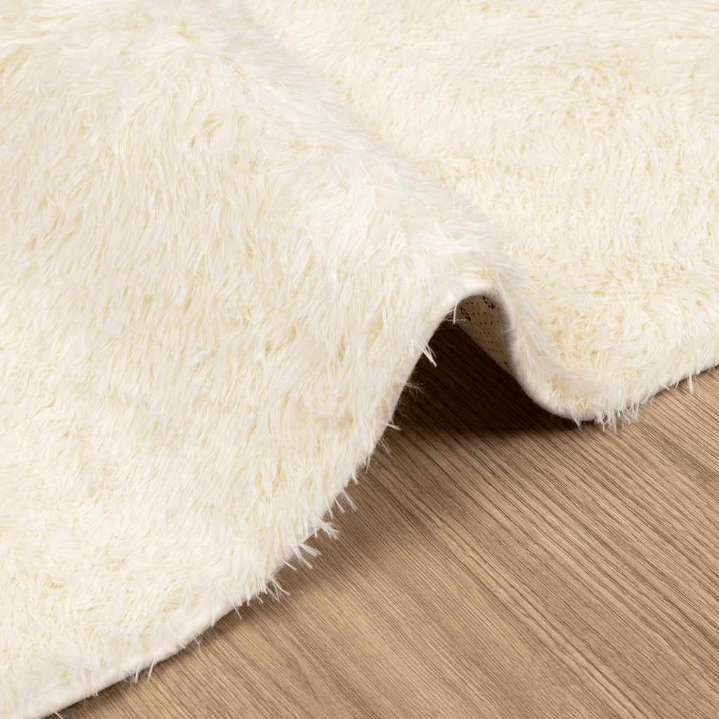 Flossteppe med lang luv NAVARRA krem 160x230 cm polyester