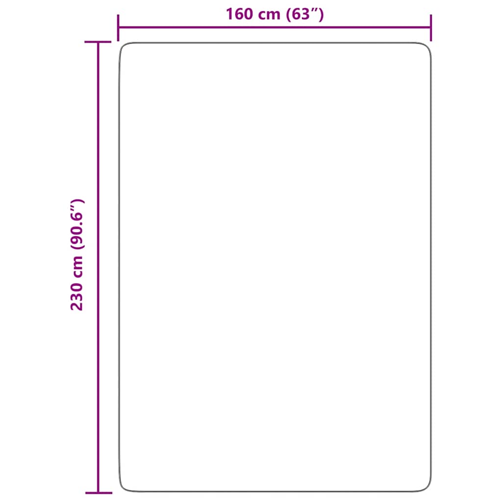 Flossteppe med lang luv NAVARRA krem 160x230 cm polyester