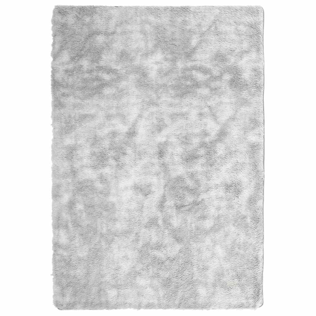 Flossteppe med lang luv NAVARRA lysegrå 160x230 cm polyester