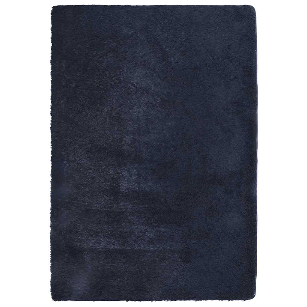Flossteppe med lang luv NAVARRA marine 160x230 cm polyester