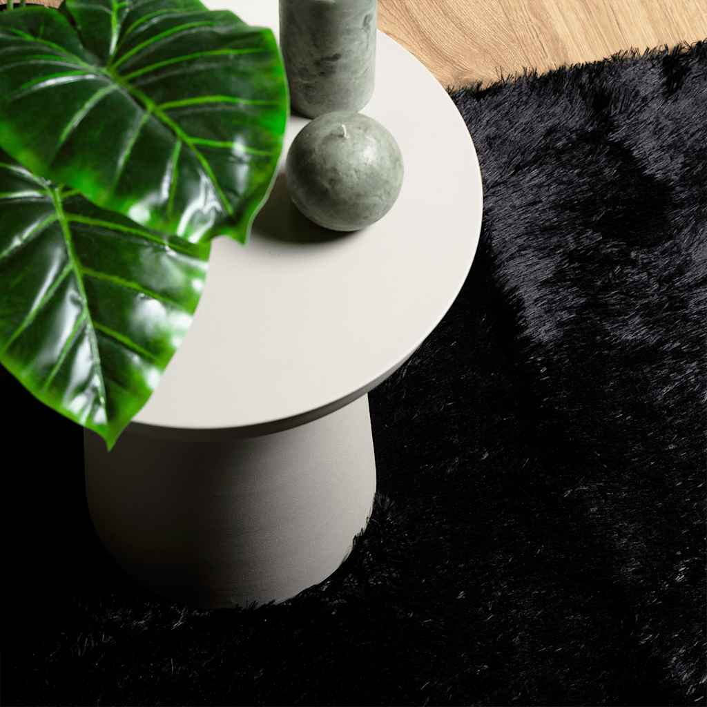 Flossteppe med lang luv NAVARRA svart 240x340 cm polyester